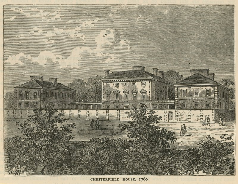 Dom Chesterfield, 1760 autorstwa English School