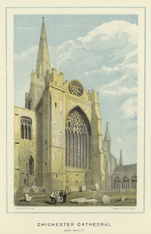 Katedra Chichester, południowy transept autorstwa English School