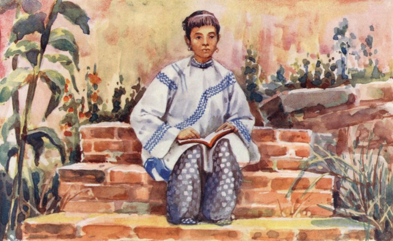 Dzieci Chin: Phoenix (kolorowa litografia) autorstwa English School