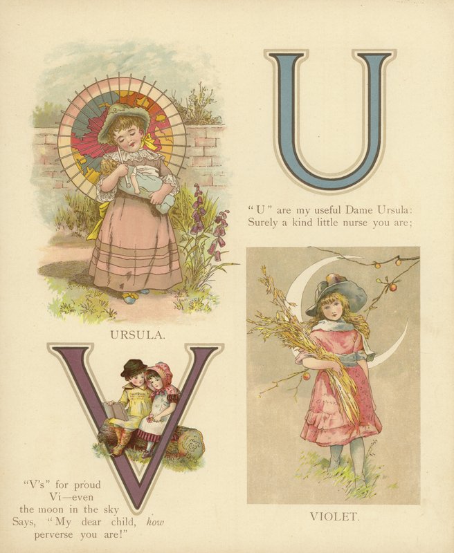 Imiona dla dzieci: Ursula, Violet (kolor lito) autorstwa English School