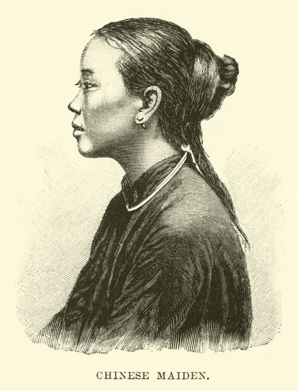 Chińska dziewczyna autorstwa English School