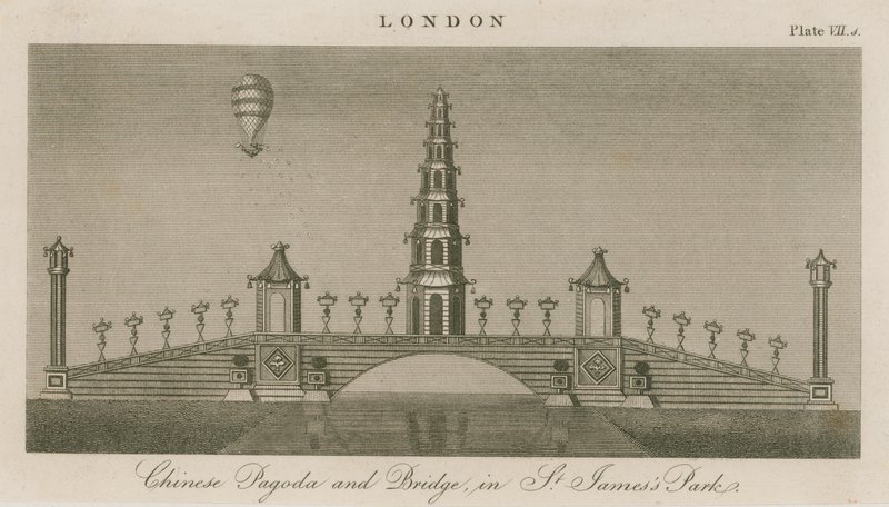 Chińska pagoda i most, St James