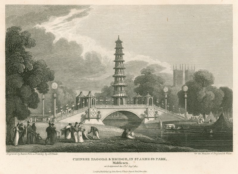 Chińska pagoda i most, St James