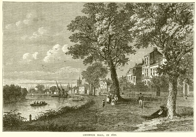 Centrum handlowe Chiswick, w 1820 r autorstwa English School