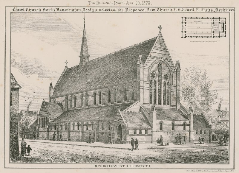 Christ Church, North Kensington: projekt wybrany dla proponowanego nowego kościoła autorstwa English School
