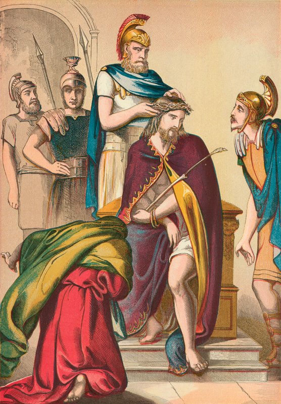 Chrystus ukoronowany cierniem autorstwa English School