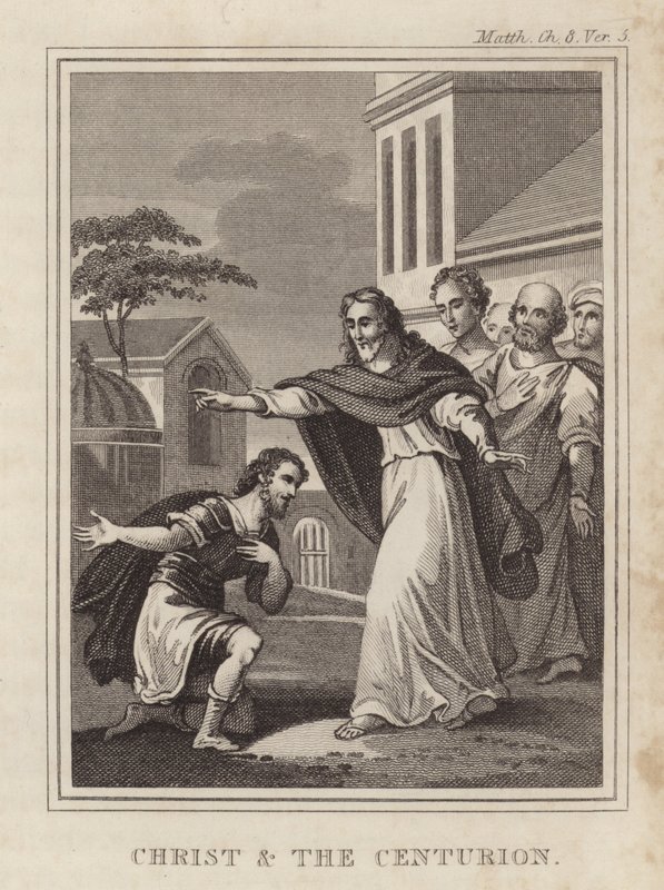 Chrystus i setnik autorstwa English School