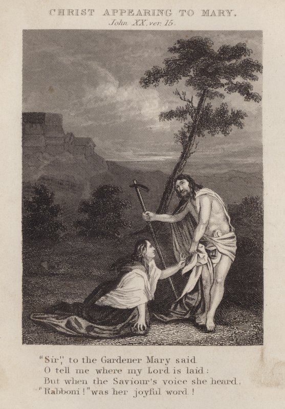 Chrystus ukazujący się Maryi, Jan XX, wer. 15 (rycina) autorstwa English School