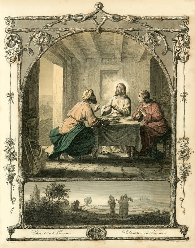 Chrystus w Emaus autorstwa English School