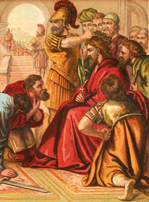 Chrystus ukoronowany cierniem autorstwa English School