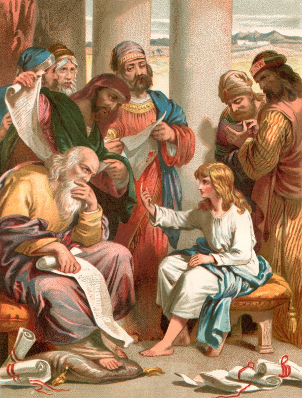 Chrystus pośród lekarzy autorstwa English School