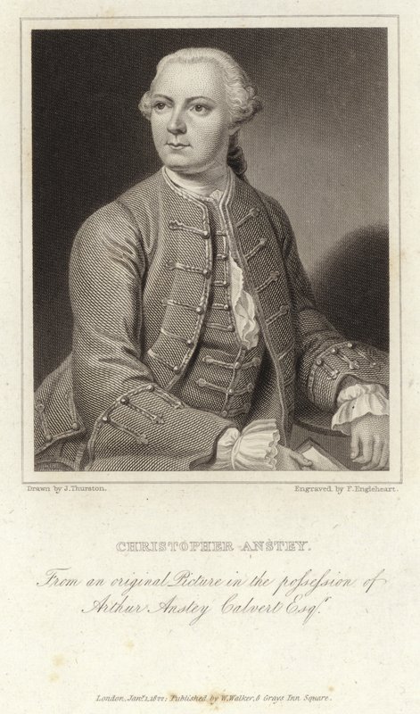 Christopher Anstey - angielski pisarz i poeta (1724 ? 1805) autorstwa English School