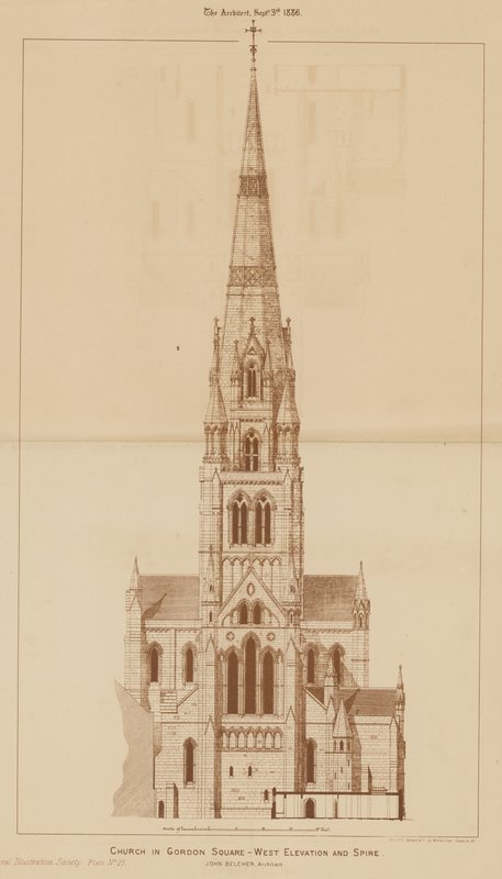 Kościół na Placu Gordona, Holborn autorstwa English School