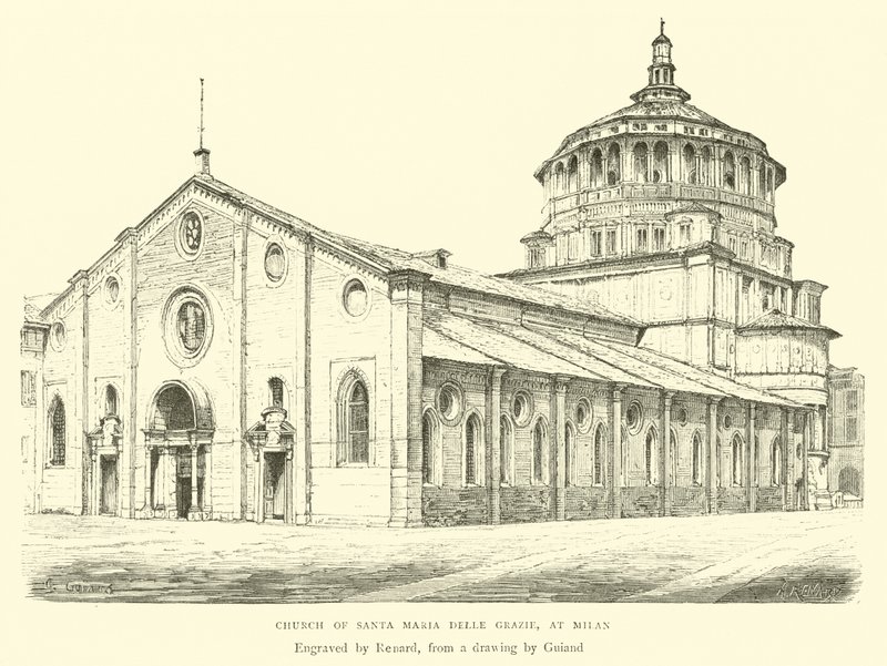 Kościół Santa Maria Delle Grazie, w Mediolanie autorstwa English School