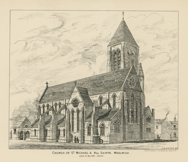 Kościół św. Michała i Wszystkich Świętych w Woolwich autorstwa English School