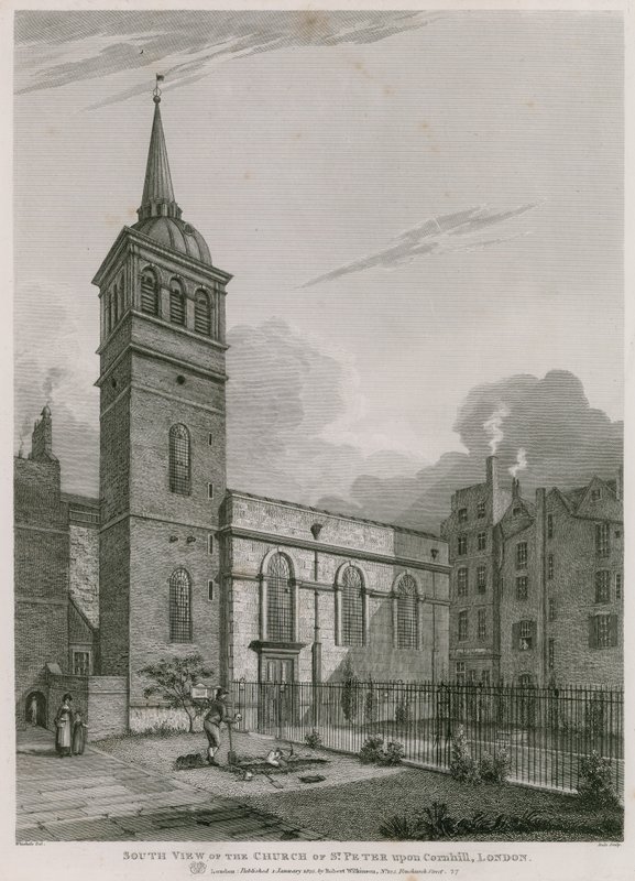 Kościół św. Piotra na Cornhill, Londyn autorstwa English School