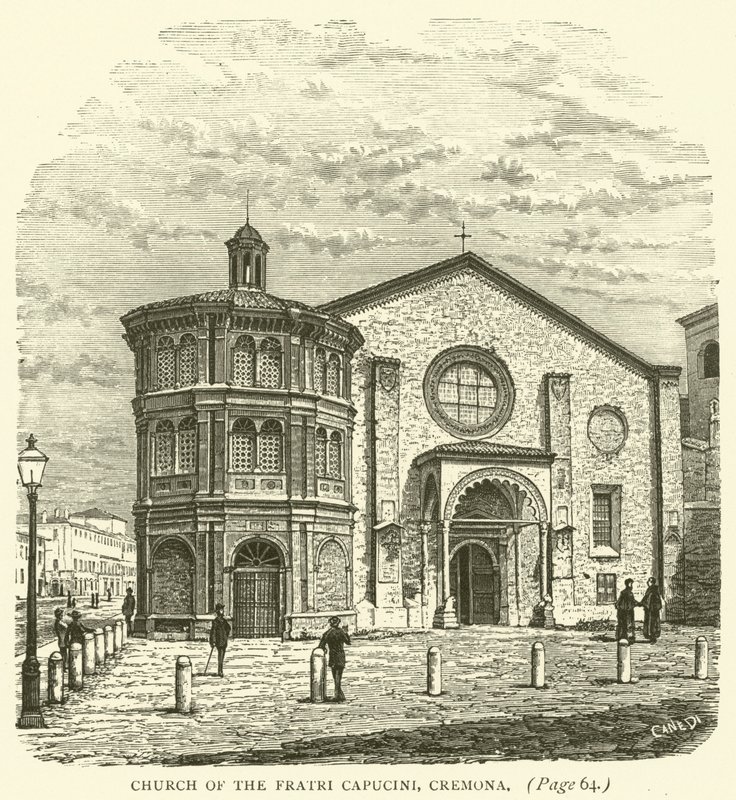 Kościół Fratri Capucini, Cremona (rycina) autorstwa English School