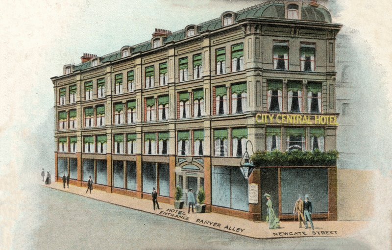 City Central Hotel, Londyn (kolor lito) autorstwa English School
