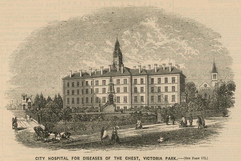 Miejski Szpital Chorób Klatki Piersiowej, Victoria Park, Londyn autorstwa English School