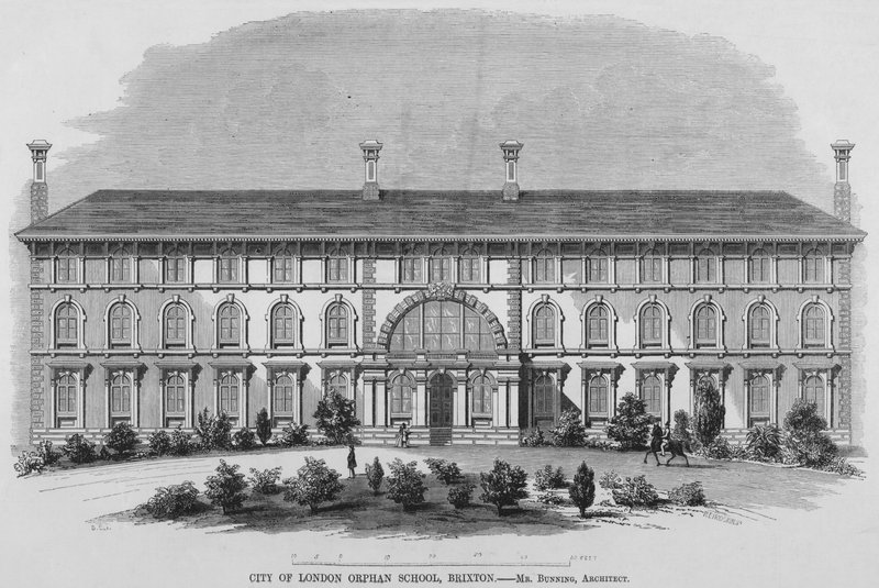 City of London Orphan School, Brixton (grawerowanie) autorstwa English School