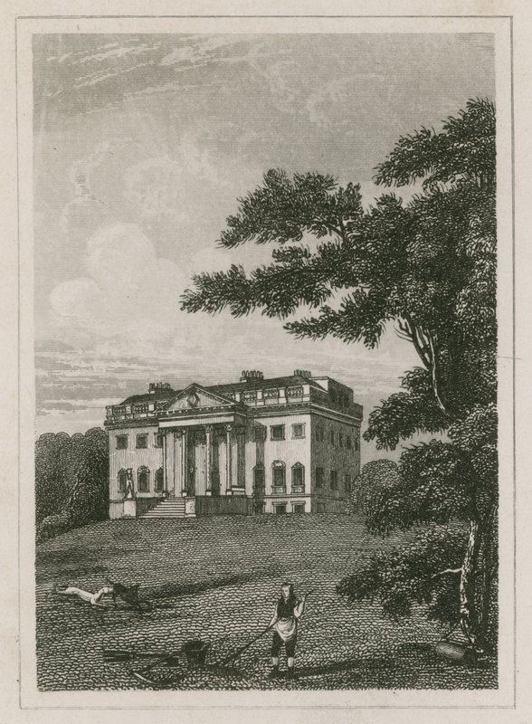 Claremont House, Esher, Surrey (grawerowanie) autorstwa English School