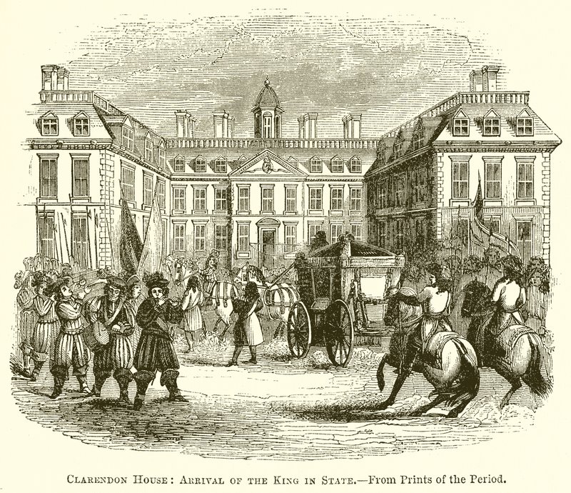 Clarendon House: Przybycie króla do państwa autorstwa English School
