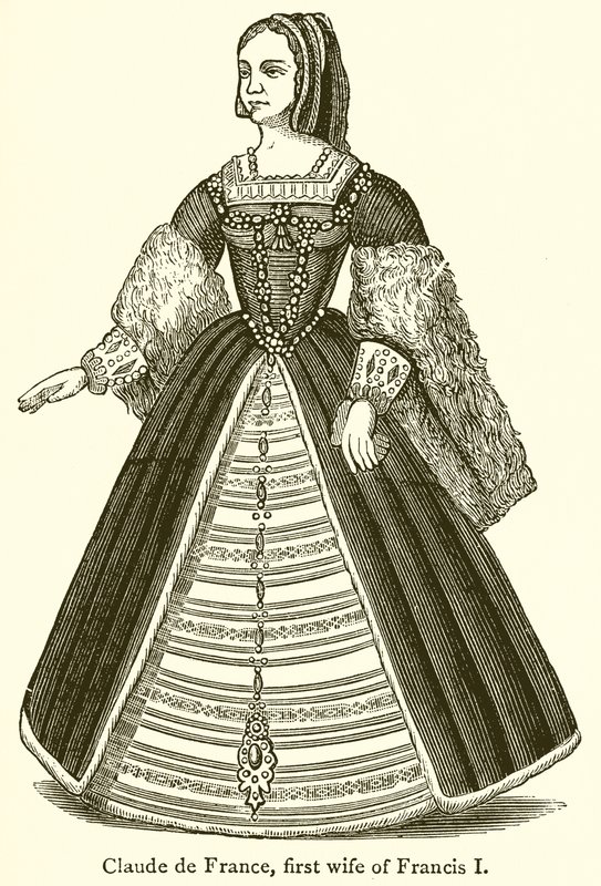 Claude de France, pierwsza żona Franciszka I autorstwa English School