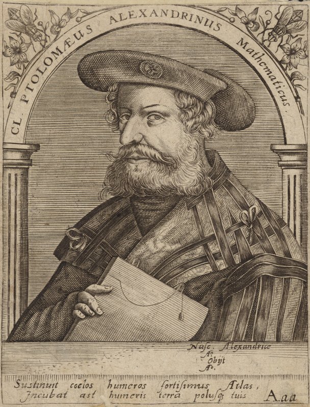 Klaudiusz Ptolemeusz autorstwa English School
