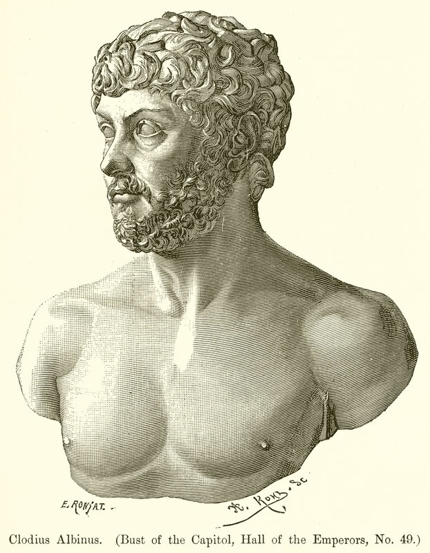 Klodiusz Albinus. (Popiersie Kapitolu, Sala Cesarzy, nr 49) autorstwa English School