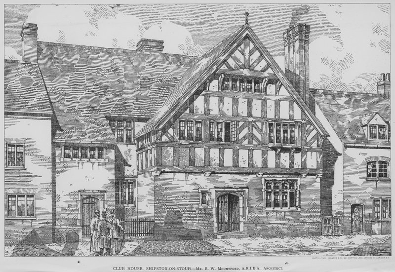 Club House, Shipston-on-Stour (grawerowanie) autorstwa English School