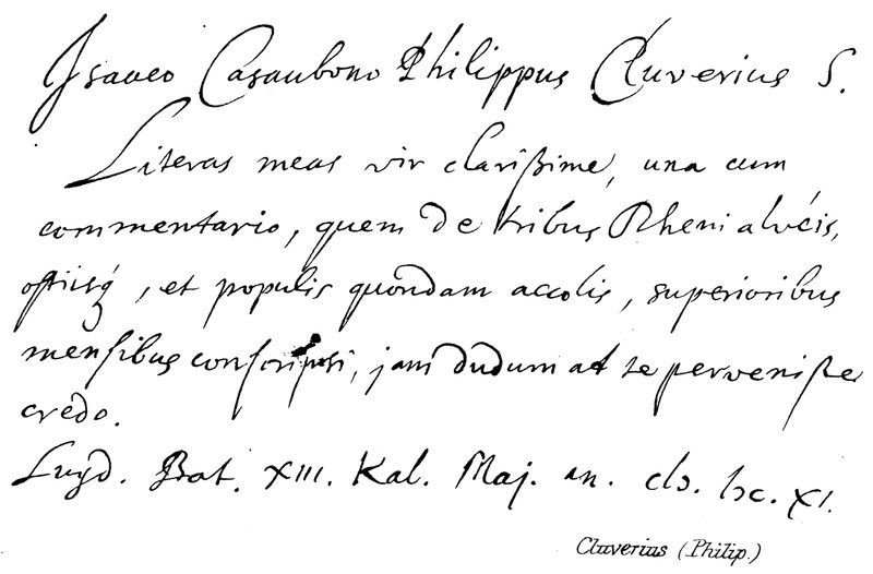 Cluverius (Filip) autorstwa English School
