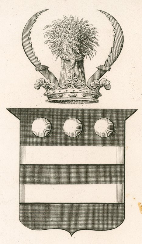 Herb Sir Edward Hungerford autorstwa English School