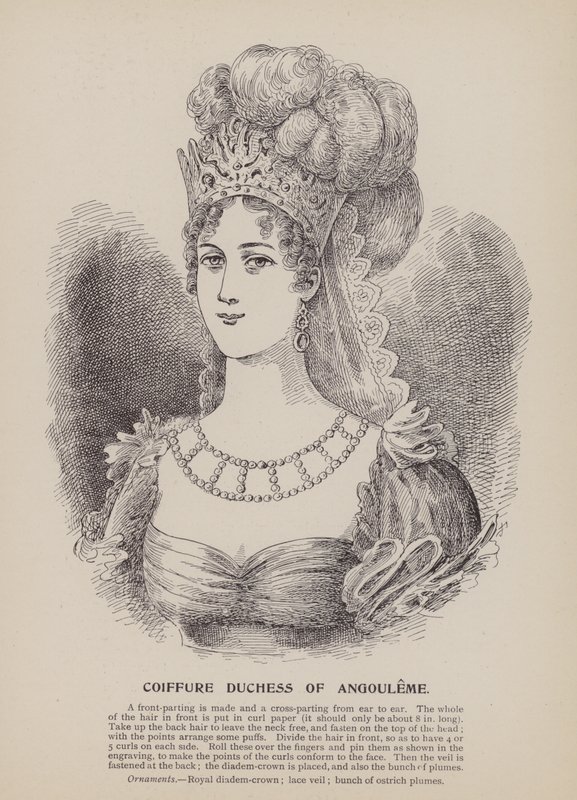 Coiffure księżnej Angouleme (rycina) autorstwa English School