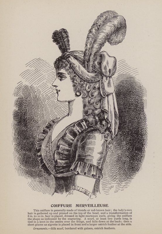 Coiffure Merveilleuse (grawerunek) autorstwa English School