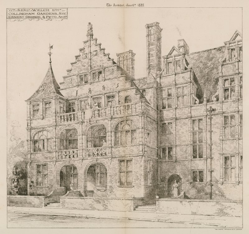 Collingham Gardens, Kensington, Londyn autorstwa English School