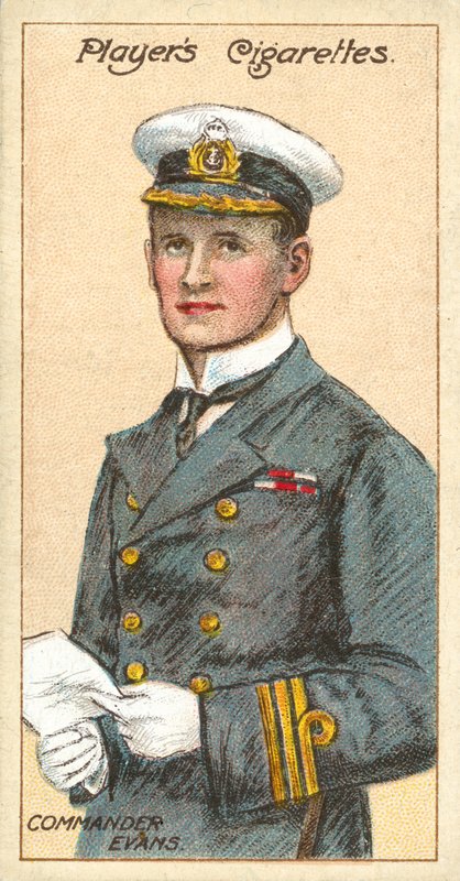 Komandor Evans (chromolitho) autorstwa English School