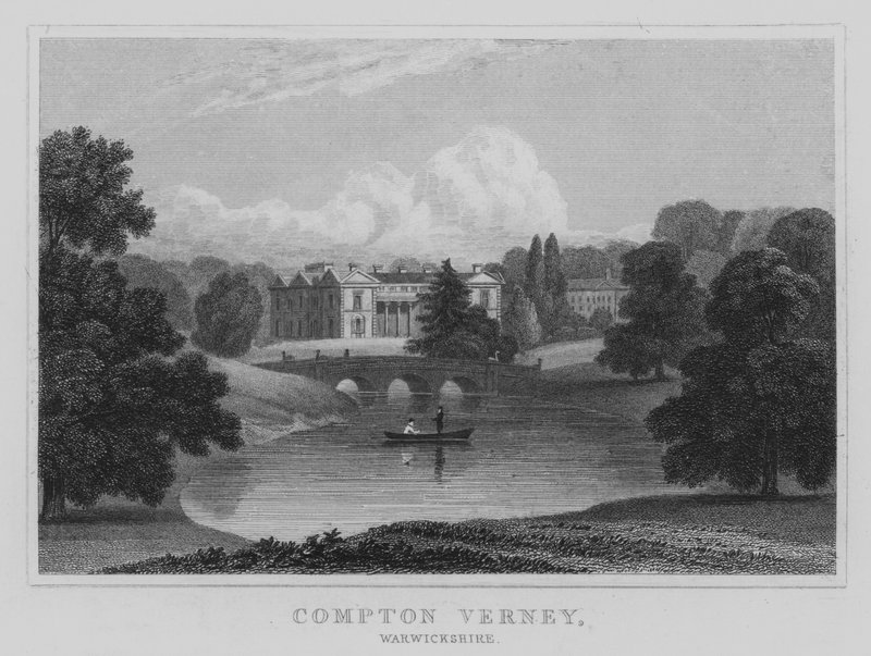 Compton Verney, Warwickshire (grawerowanie) autorstwa English School