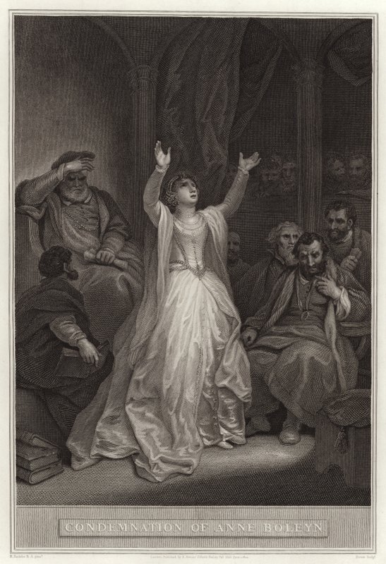 Potępienie Anny Boleyn autorstwa English School