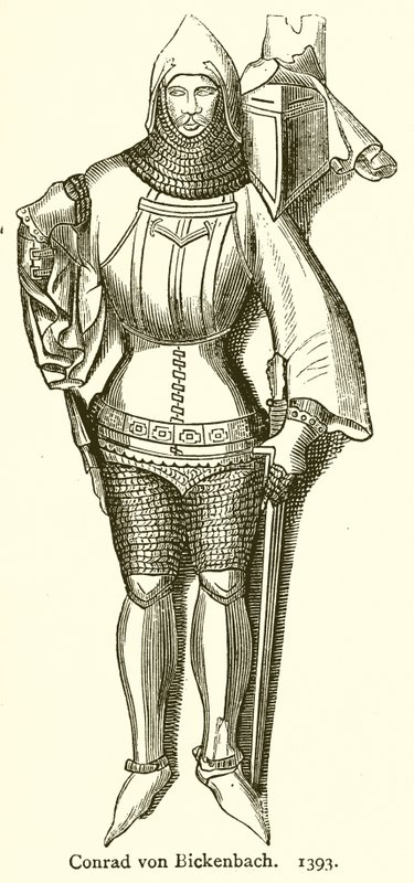 Konrada von Bickenbacha. 1393 autorstwa English School