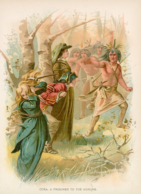 Cora, Więzień Huronów autorstwa English School