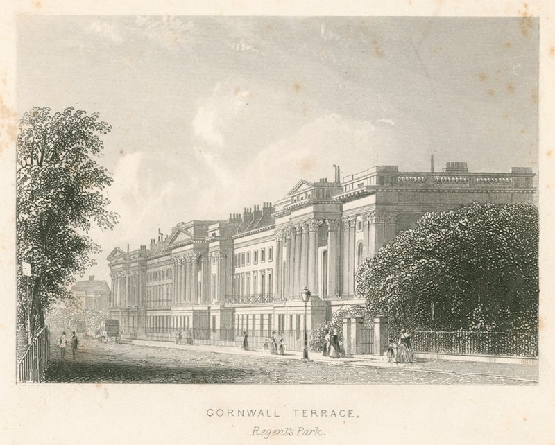 Cornwall Terrace, Regents Park, Londyn autorstwa English School