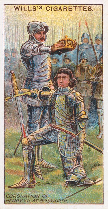 Koronacja Henryka VII w Bosworth autorstwa English School