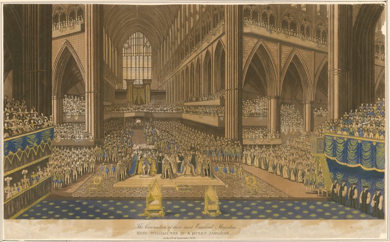 Koronacja króla Wilhelma IV i królowej Adelajdy w dniu 8 września 1831 r autorstwa English School