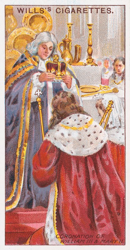 Koronacja Wilhelma III i Marii II autorstwa English School