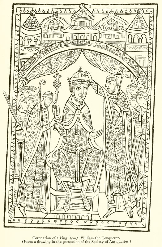 Koronacja króla Tempa Wilhelma Zdobywcy autorstwa English School