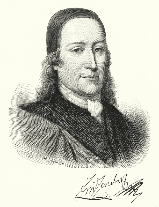 Hrabia Zinzendorf (grafika) autorstwa English School