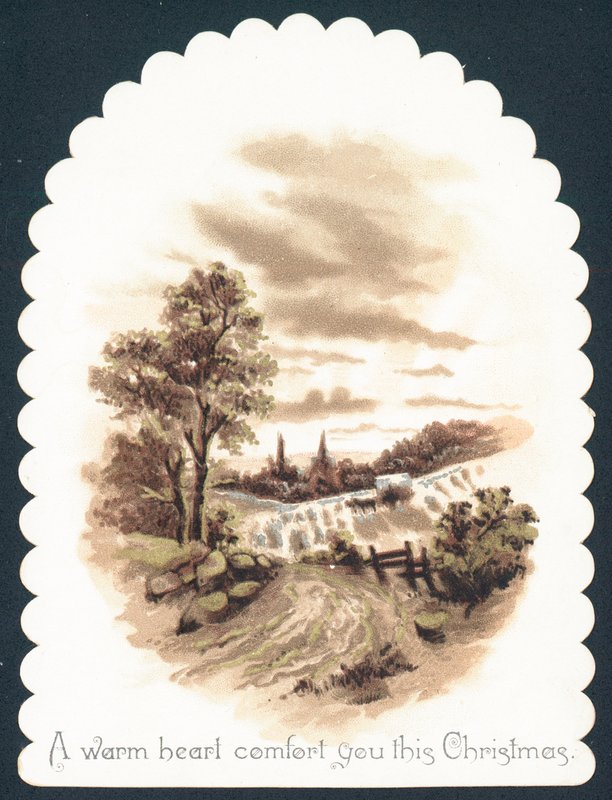 Scena Country, Kartka Świąteczna autorstwa English School