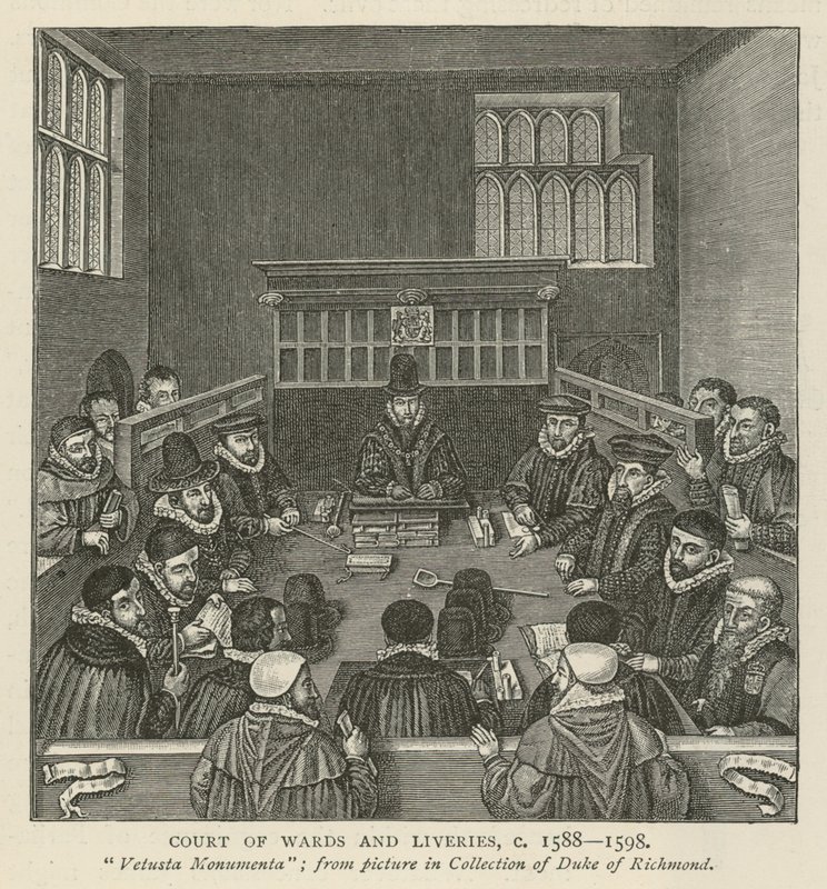 Dwór Okręgów i liberii, ok. 1588-1589 autorstwa English School