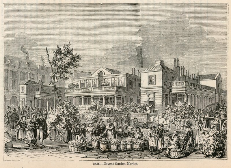 Covent Garden Market, Londyn autorstwa English School