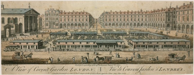 Covent Garden Market, Londyn autorstwa English School